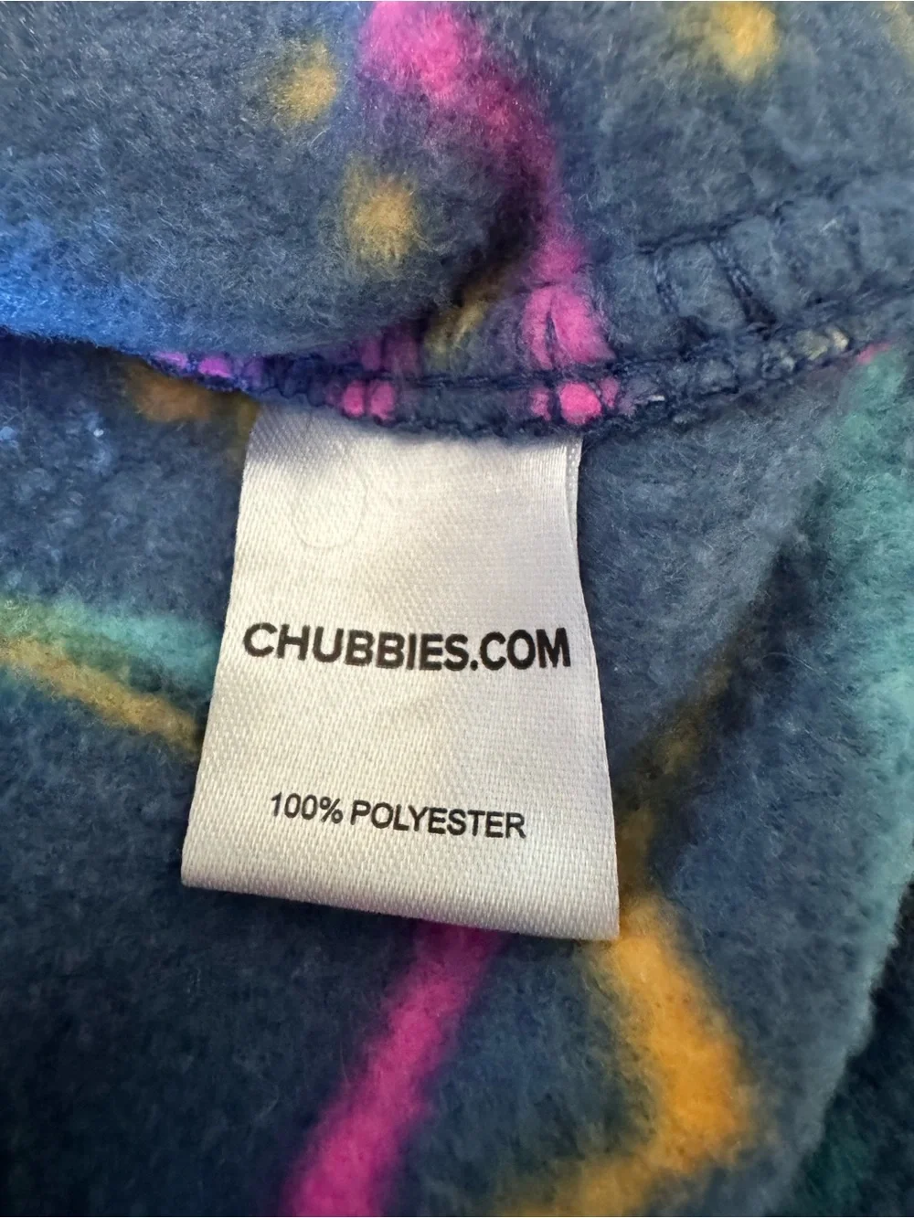 Chubbies Mens Retro Tropical Fleece Quarter Zip Pullover